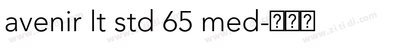 avenir lt std 65 med字体转换